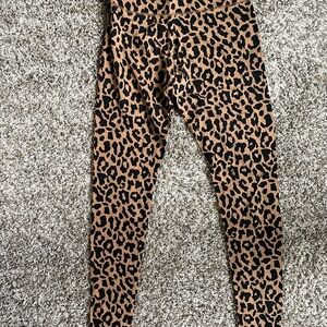 3/$20 Wild Fable Brown and Black Leggings with Cheetah Print